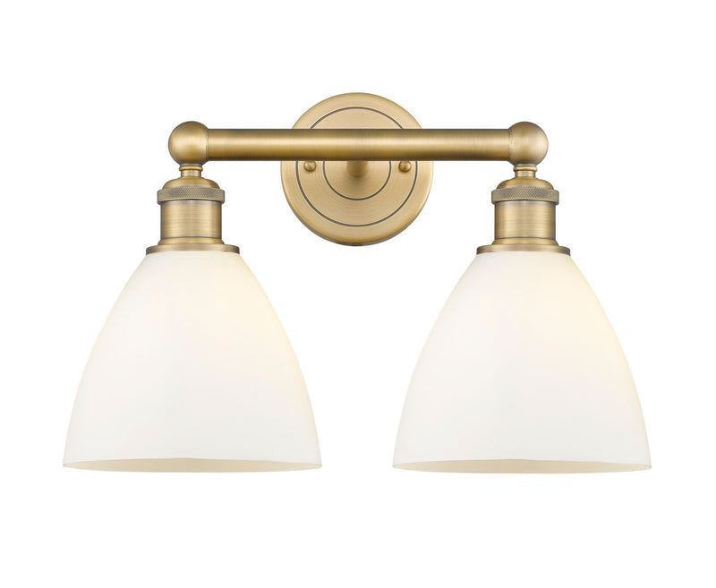 Innovations 616-2W-BB-GBD-751 Two Light Bath Vanity, Brushed Brass