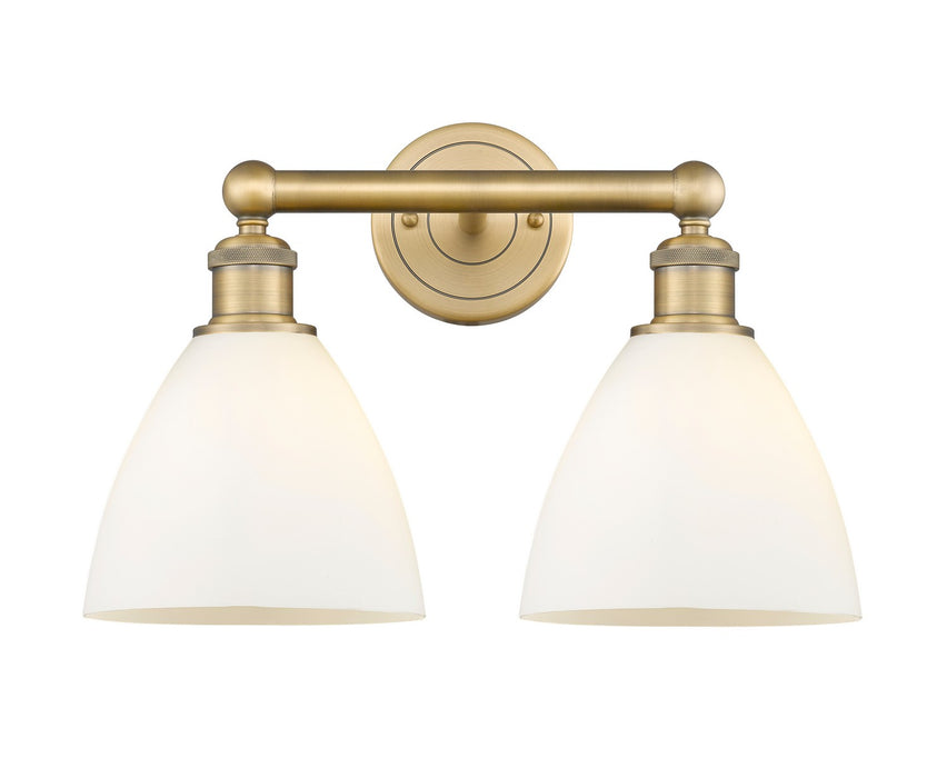 Innovations 616-2W-BB-GBD-751 Two Light Bath Vanity, Brushed Brass