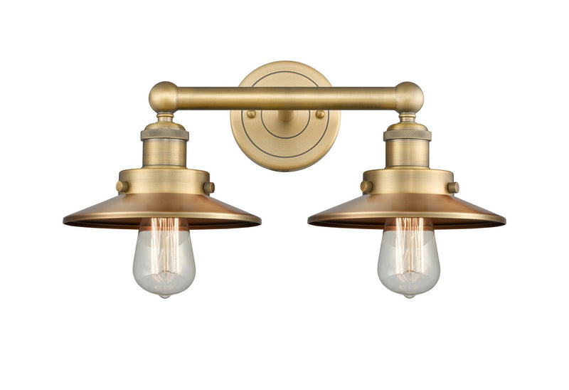 Innovations 616-2W-BB-M4-BB Two Light Bath Vanity, Brushed Brass