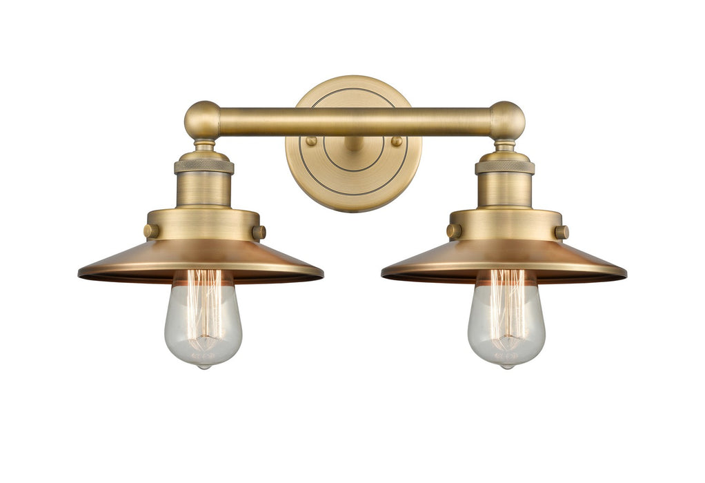 Innovations 616-2W-BB-M4-BB Two Light Bath Vanity, Brushed Brass
