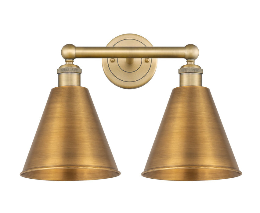 Innovations 616-2W-BB-MBC-8-BB Two Light Bath Vanity, Brushed Brass