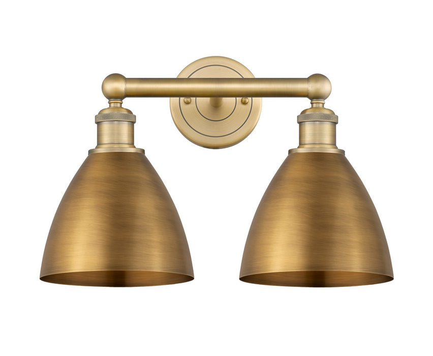 Innovations 616-2W-BB-MBD-75-BB Two Light Bath Vanity, Brushed Brass