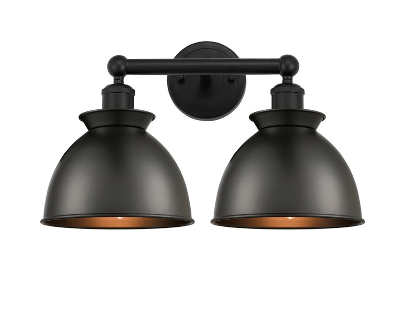 Innovations 616-2W-BK-M14-BK Two Light Bath Vanity, Matte Black