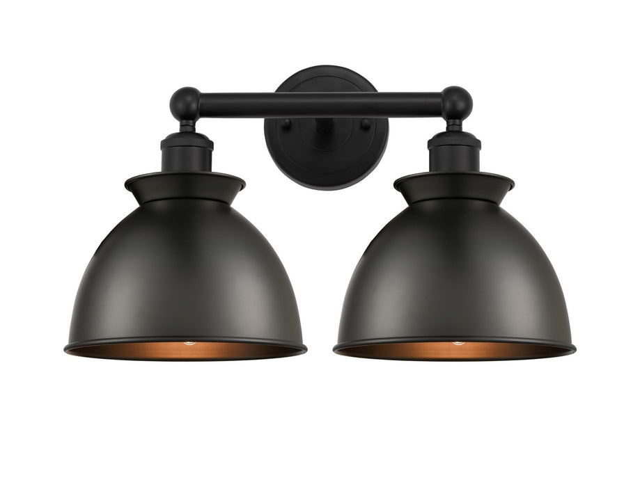 Innovations 616-2W-BK-M14-BK Two Light Bath Vanity, Matte Black