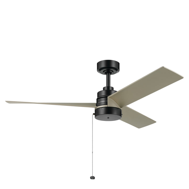 Kichler 300375SBK 52" Ceiling Fan, Satin Black