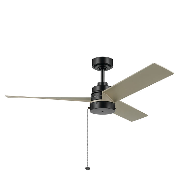 Kichler 300375SBK 52" Ceiling Fan, Satin Black