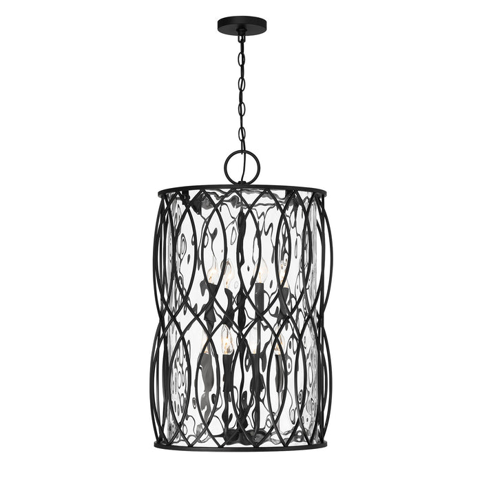 Savoy House 7-2004-8-89 Eight Light Pendant, Matte Black