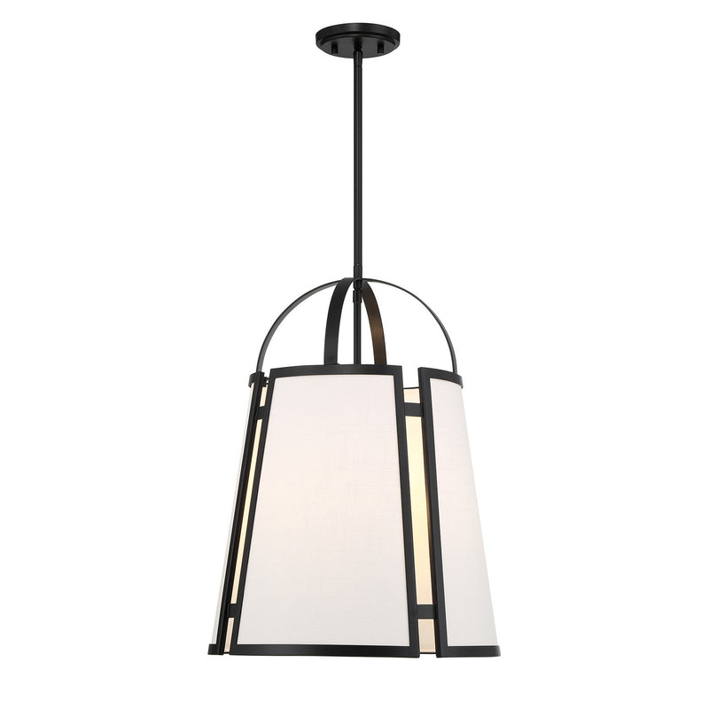 Savoy House 7-6304-4-89 Four Light Pendant, Matte Black