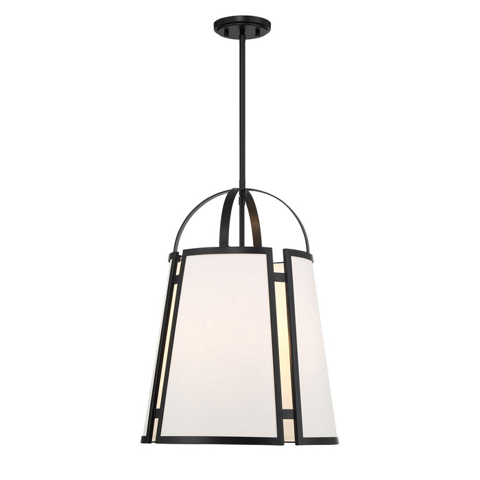 Savoy House 7-6304-4-89 Four Light Pendant, Matte Black