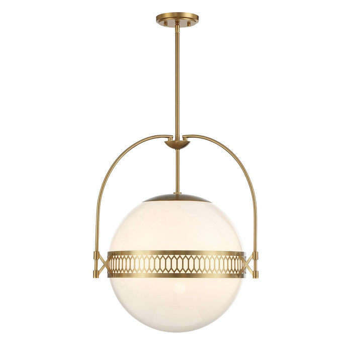 Savoy House 7-6407-3-322 Three Light Pendant, Warm Brass