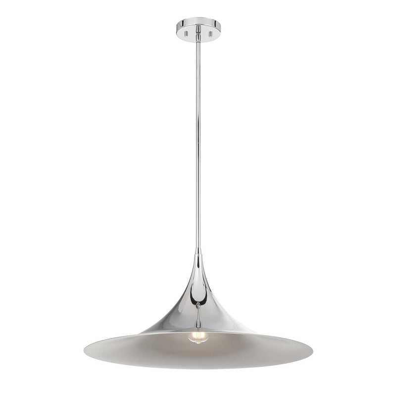 Savoy House 7-7639-1-11 One Light Pendant, Polished Chrome