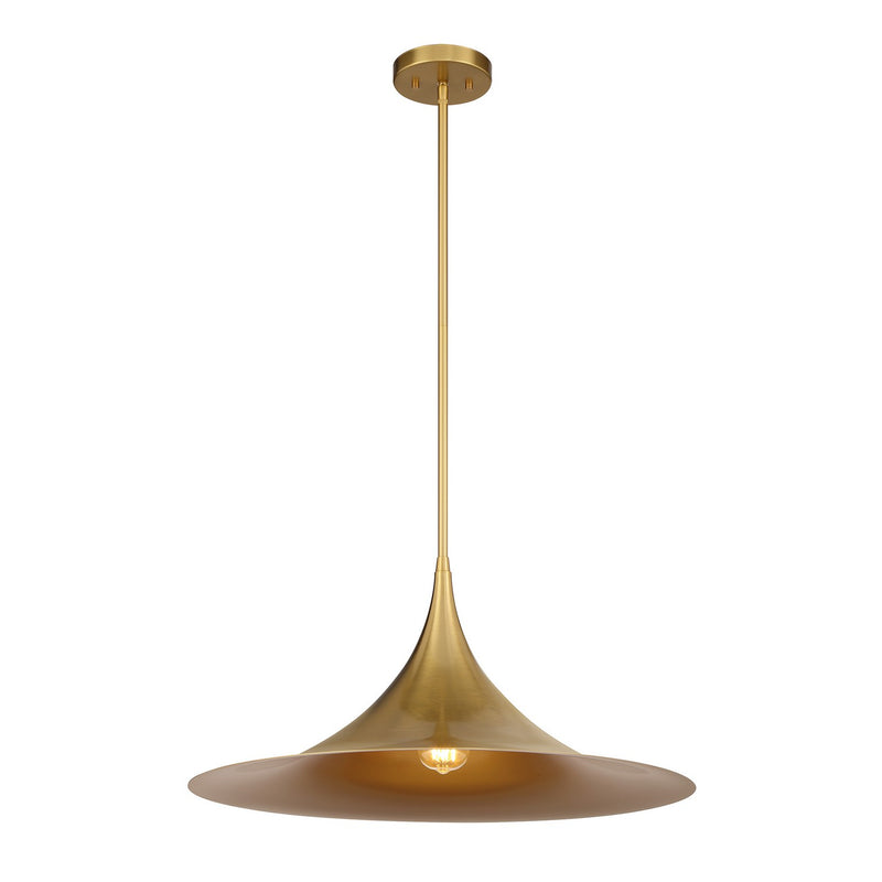 Savoy House 7-7639-1-322 One Light Pendant, Warm Brass