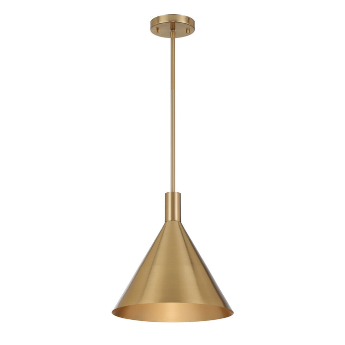 Savoy House 7-8001-1-127 One Light Pendant, Noble Brass