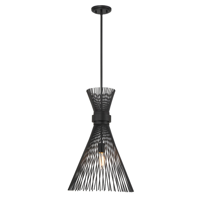 Savoy House 7-9602-1-89 One Light Pendant, Matte Black