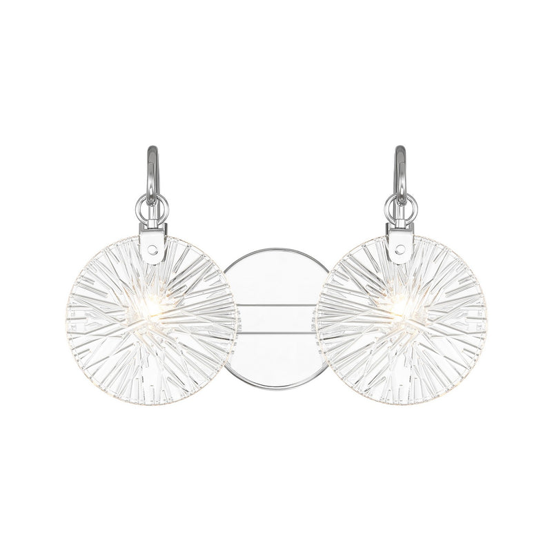 Savoy House 8-3981-2-11 Two Light Bathroom Vanity, Polished Chrome