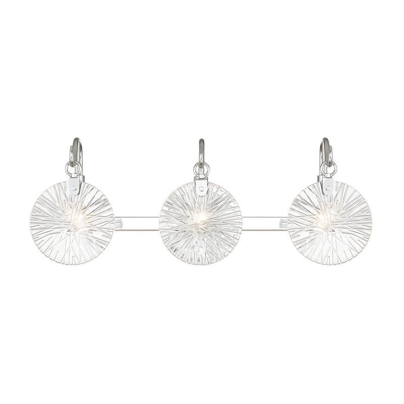 Savoy House 8-3981-3-11 Three Light Bathroom Vanity, Polished Chrome
