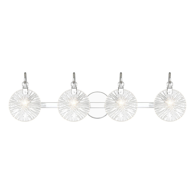 Savoy House 8-3981-4-11 Four Light Bathroom Vanity, Polished Chrome