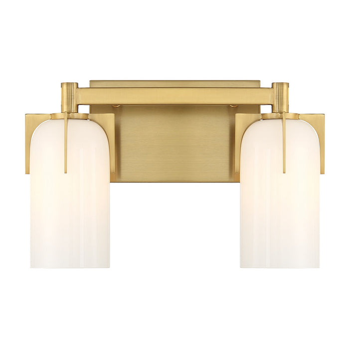 Savoy House 8-4128-2-322 Two Light Bathroom Vanity, Warm Brass
