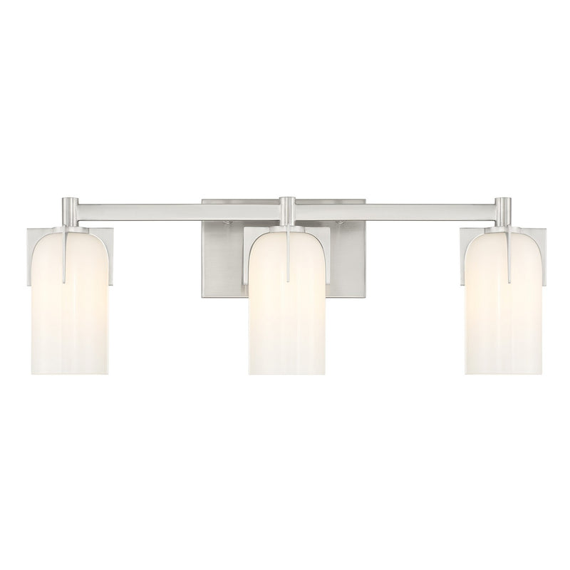 Savoy House 8-4128-3-SN Three Light Bathroom Vanity, Satin Nickel