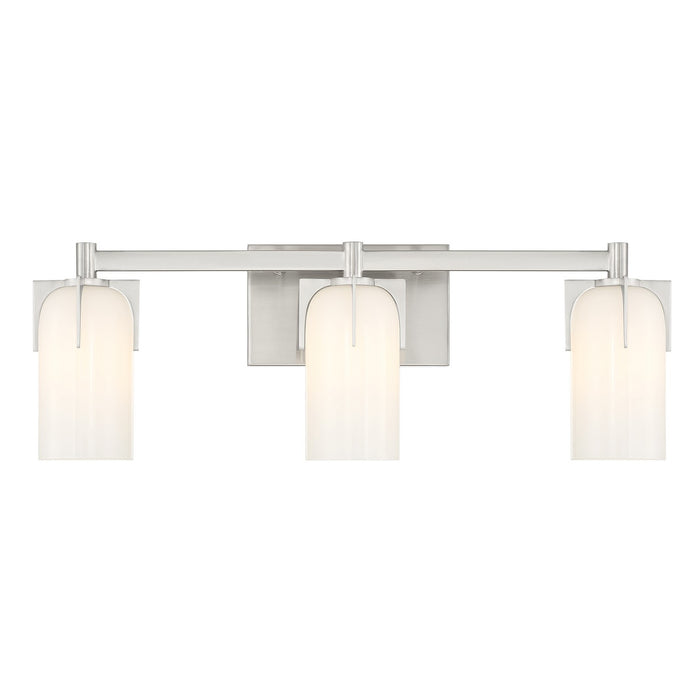 Savoy House 8-4128-3-SN Three Light Bathroom Vanity, Satin Nickel