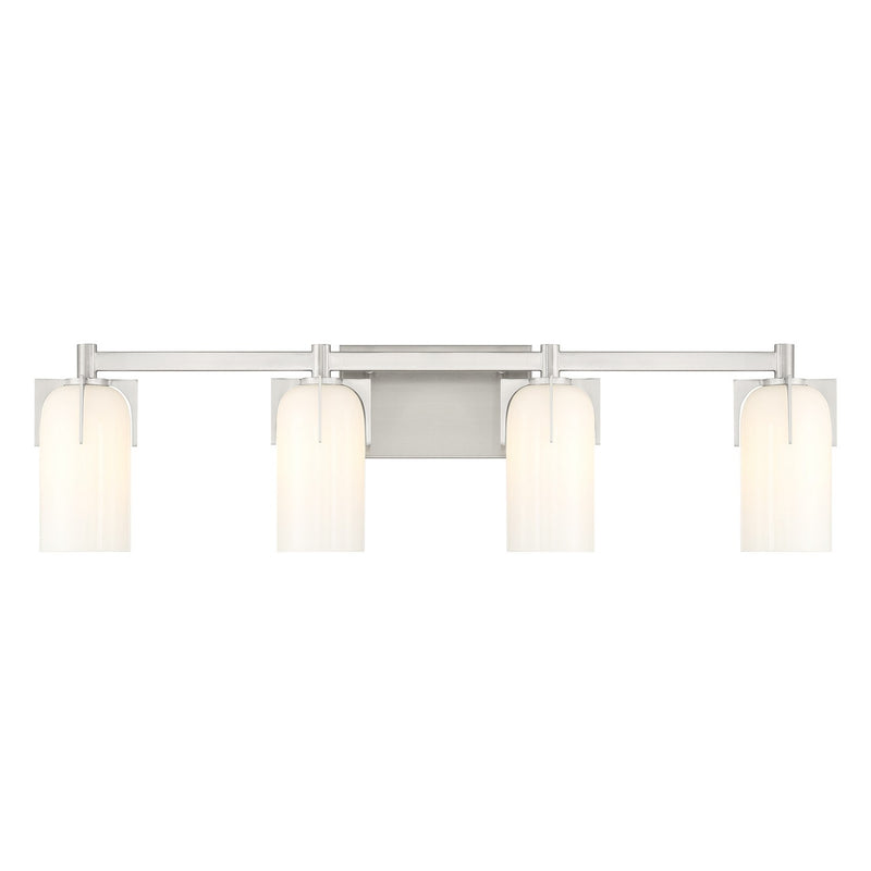 Savoy House 8-4128-4-SN Four Light Bathroom Vanity, Satin Nickel
