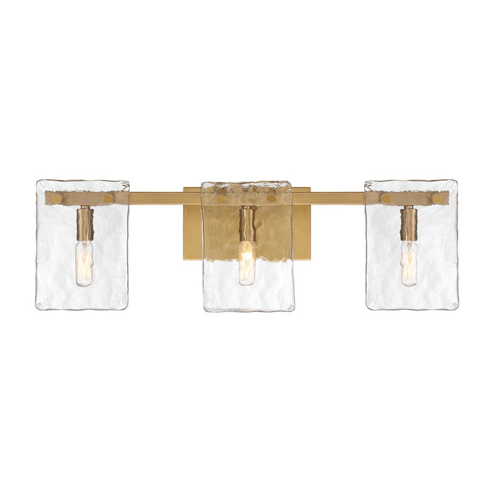 Savoy House 8-8204-3-322 Three Light Bathroom Vanity, Warm Brass