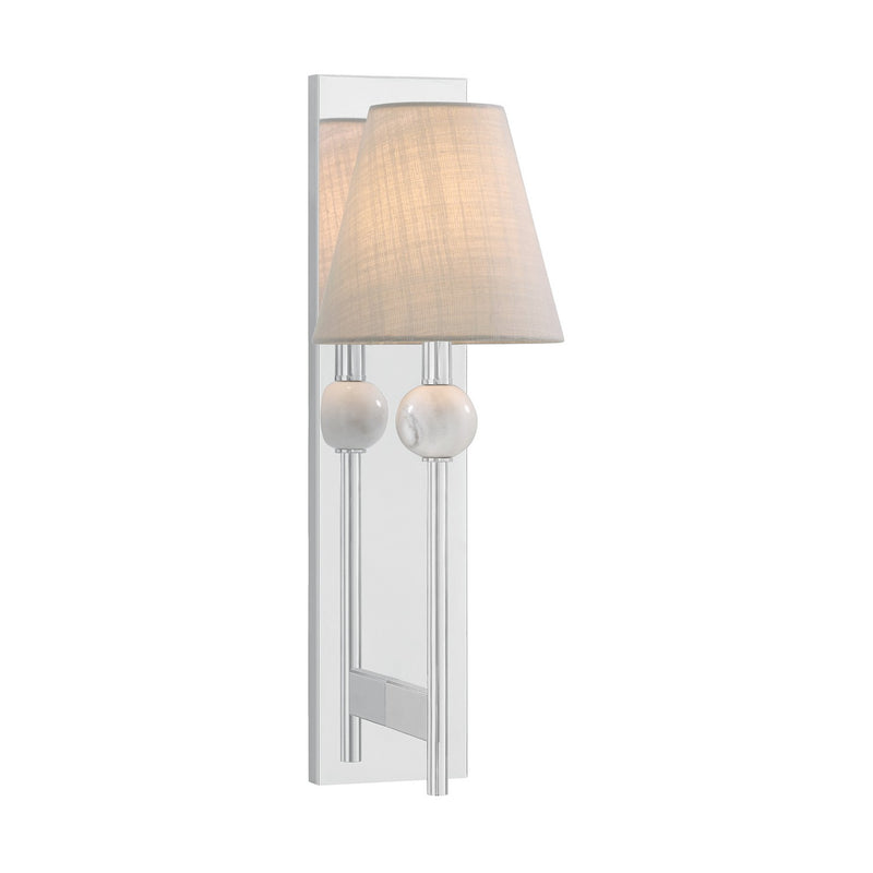 Savoy House 9-1968-1-11 One Light Wall Sconce, Polished Chrome