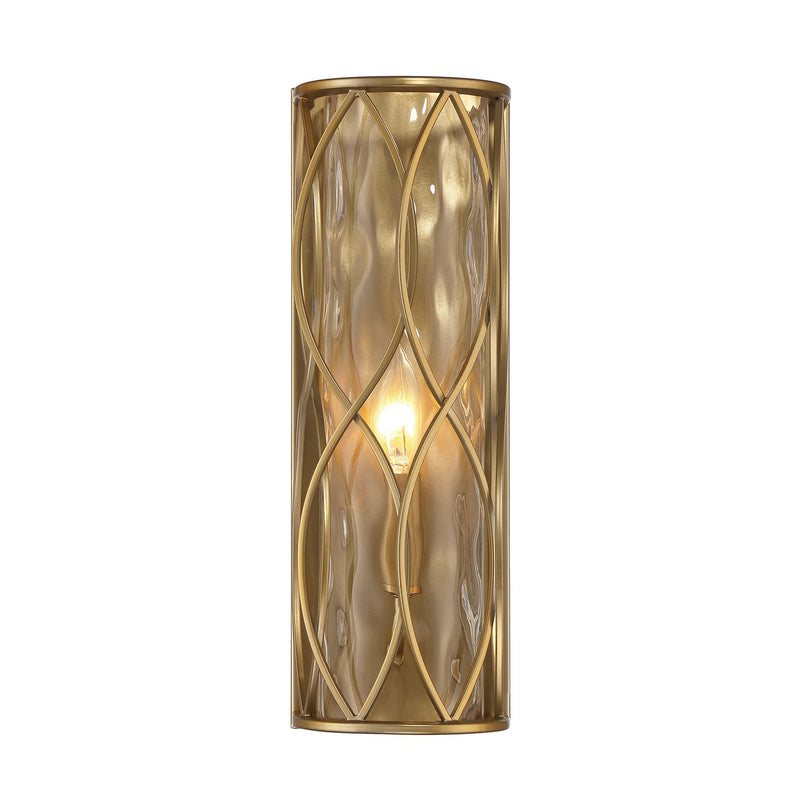 Savoy House 9-2006-1-171 One Light Wall Sconce, Burnished Brass