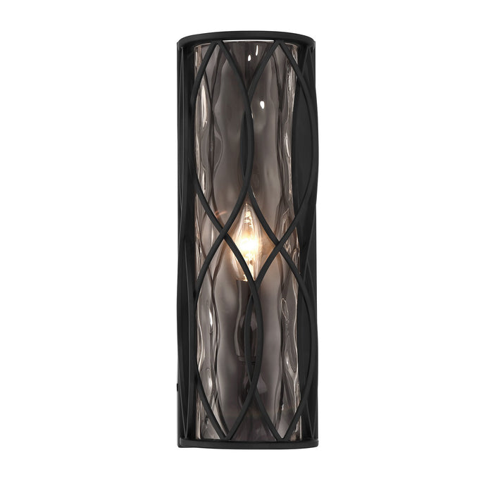 Savoy House 9-2006-1-89 One Light Wall Sconce, Matte Black