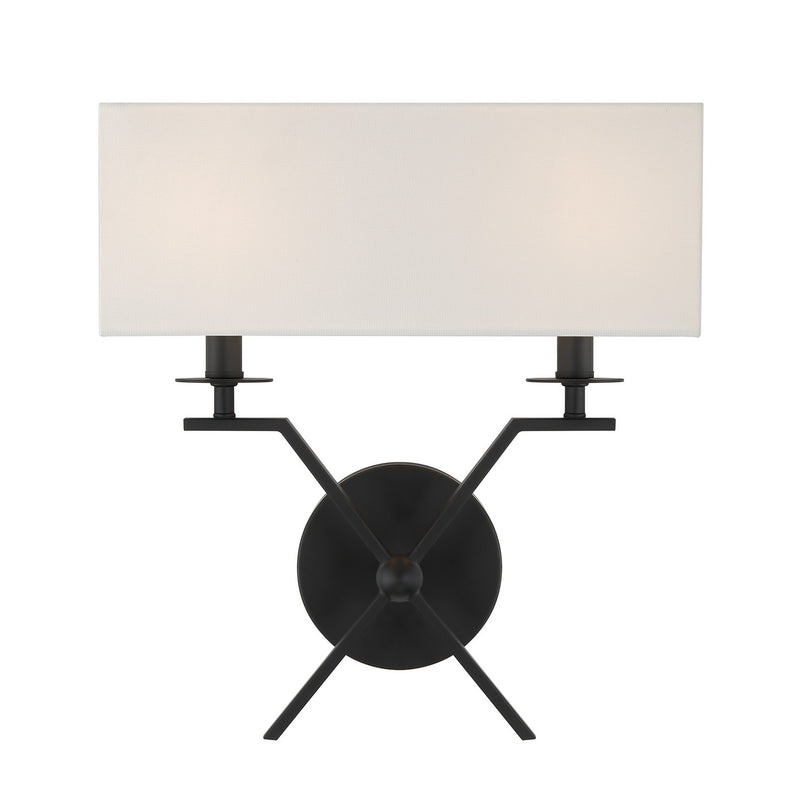 Savoy House 9-3305-2-89 Two Light Wall Sconce, Matte Black