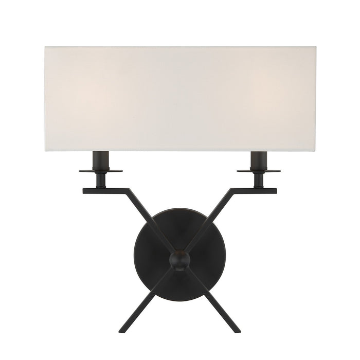 Savoy House 9-3305-2-89 Two Light Wall Sconce, Matte Black