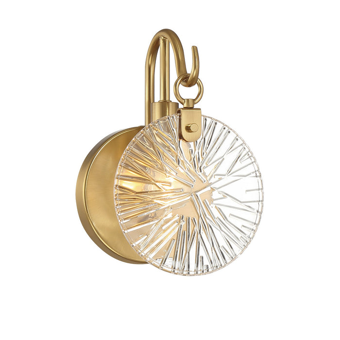Savoy House 9-3981-1-322 One Light Bathroom Vanity, Warm Brass