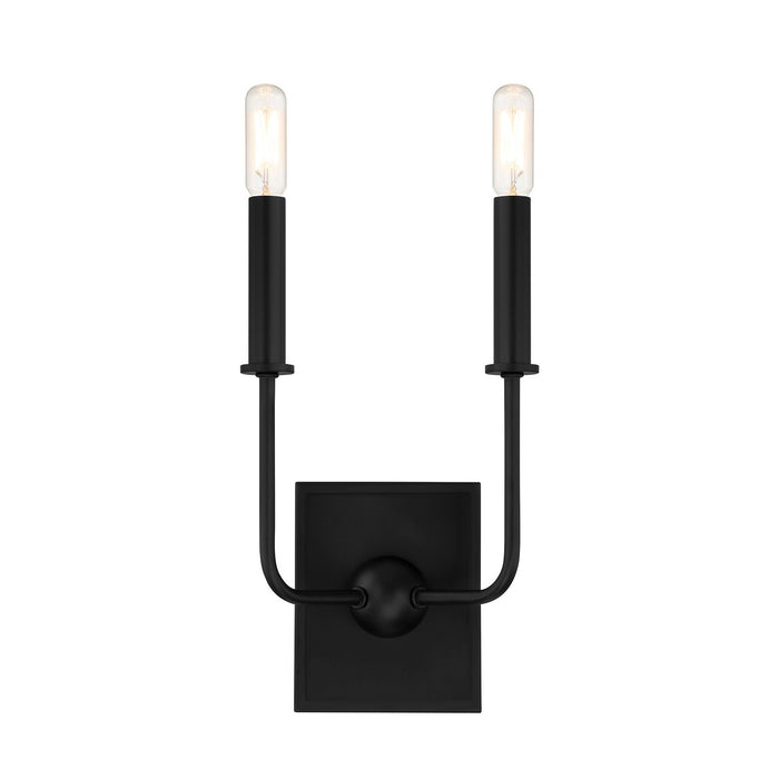 Savoy House 9-4044-2-89 Two Light Wall Sconce, Matte Black