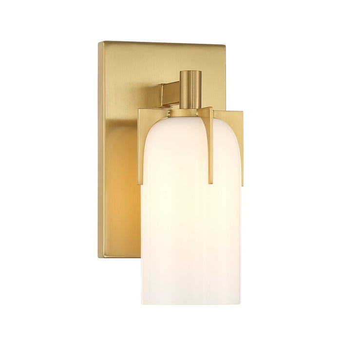 Savoy House 9-4128-1-322 One Light Bathroom Vanity, Warm Brass