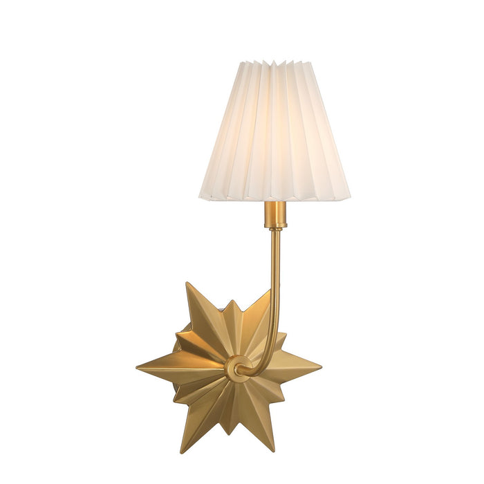 Savoy House 9-4408-1-322 One Light Wall Sconce, Warm Brass