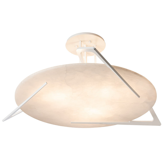 Hubbardton Forge 121059-SKT-02-AR Three Light Semi-Flush Mount, White