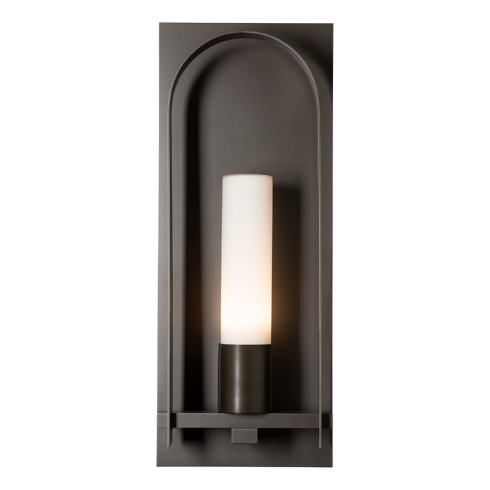 Hubbardton Forge 302032-SKT-77-GG0783 One Light Outdoor Wall Sconce, Coastal Dark Smoke