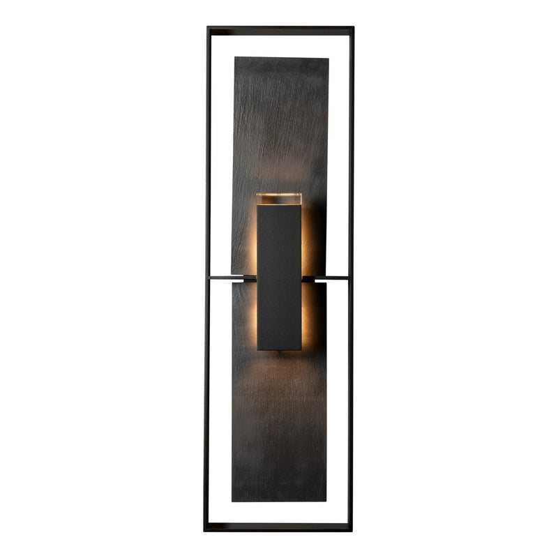 Hubbardton Forge 302606-SKT-80-SL-ZM0546 Two Light Outdoor Wall Sconce, Coastal Black