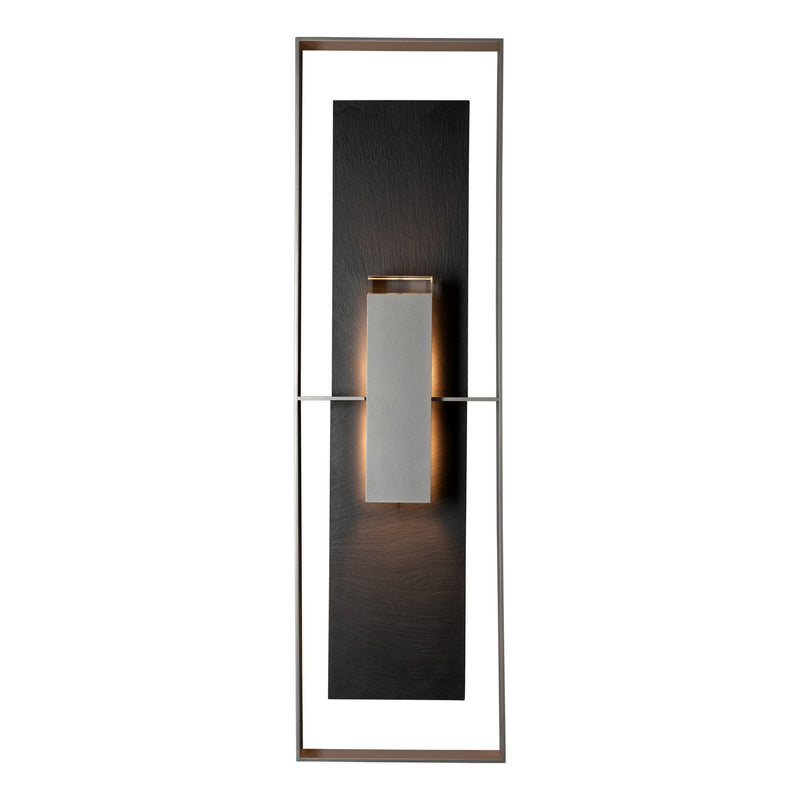 Hubbardton Forge 302609-SKT-78-SL-ZM0736 Two Light Outdoor Wall Sconce, Coastal Burnished Steel