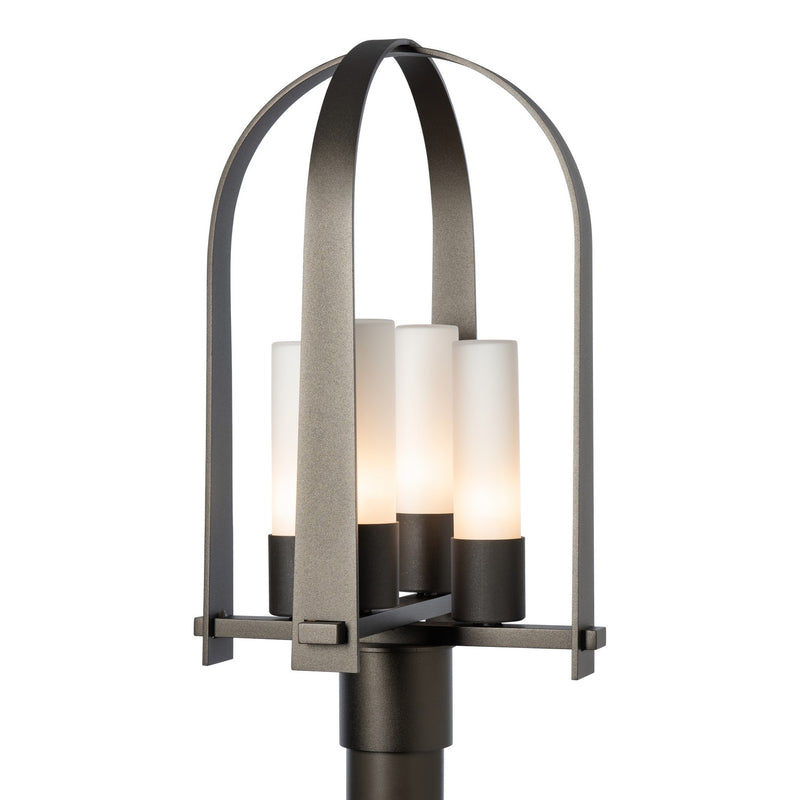 Hubbardton Forge 342030-SKT-14-GG0392 Four Light Outdoor Post Mount, Oil Rubbed Bronze