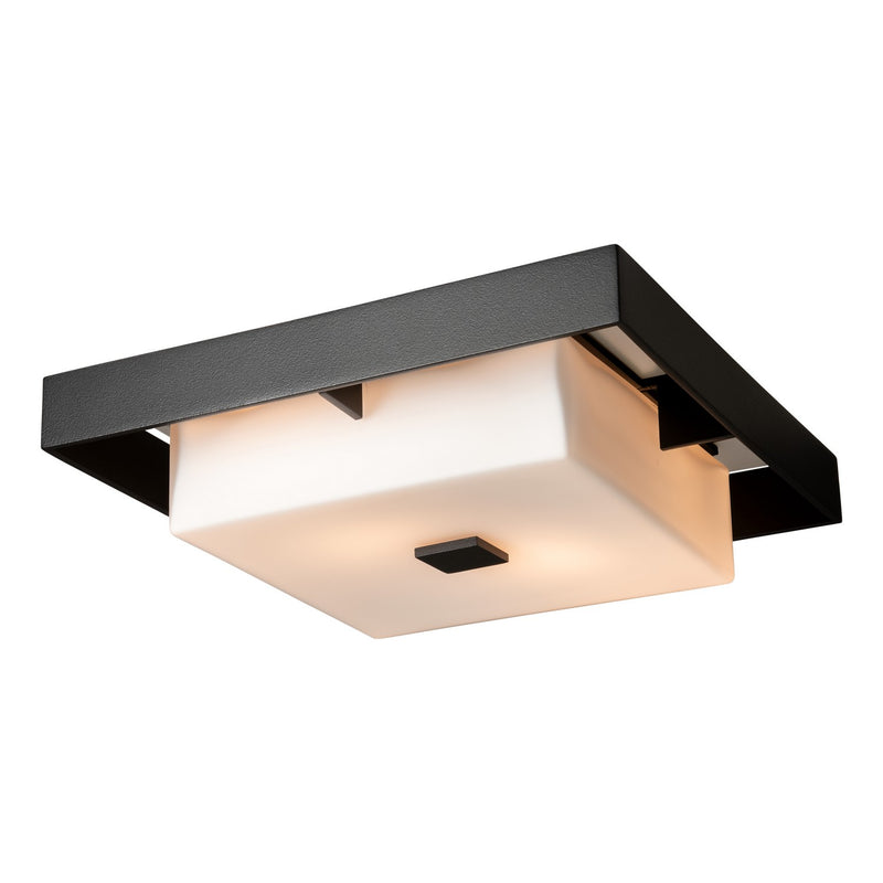 Hubbardton Forge 363100-SKT-80-78-GG0784 Two Light Outdoor Flush Mount, Coastal Black