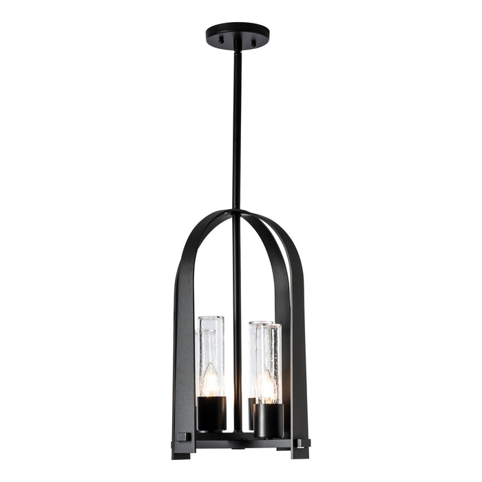 Hubbardton Forge 364030-SKT-MULT-80-II0392 Four Light Outdoor Lantern, Coastal Black