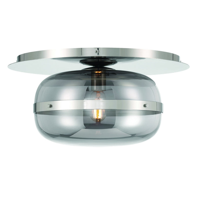 Eurofase 37087-021 One Light Flushmount, Polished Nickel