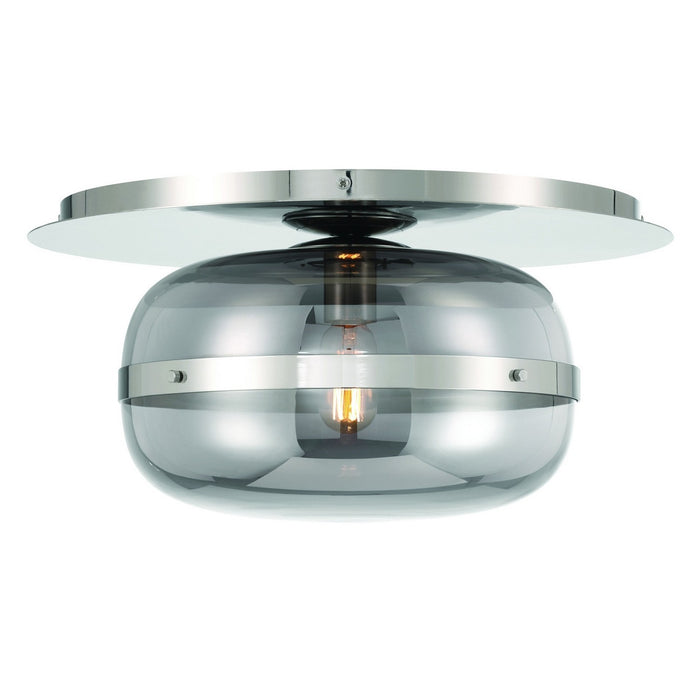 Eurofase 37087-021 One Light Flushmount, Polished Nickel