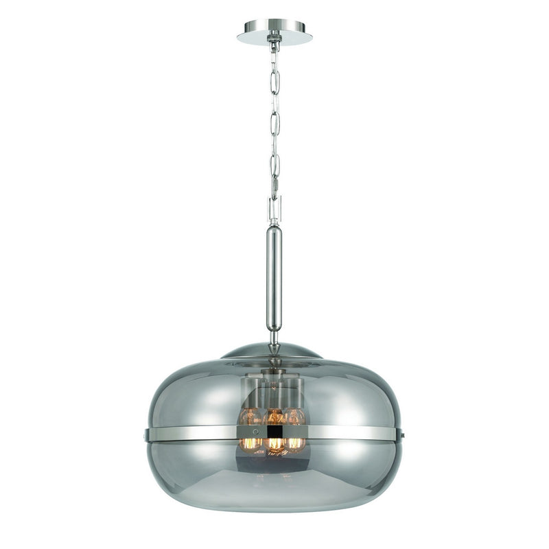 Eurofase 37198-028 Three Light Pendant, Polished Nickel