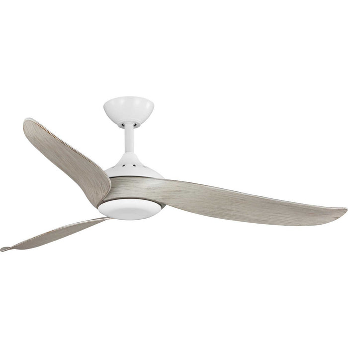Progress Lighting P250105-028-30 52" Ceiling Fan, Satin White