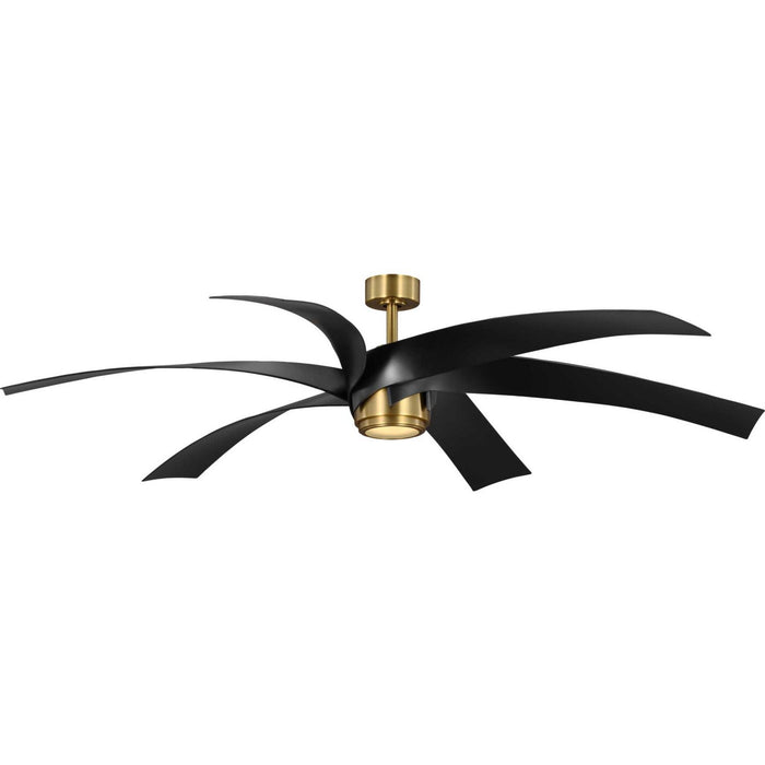 Progress Lighting P250108-163-30 72" Ceiling Fan, Vintage Brass