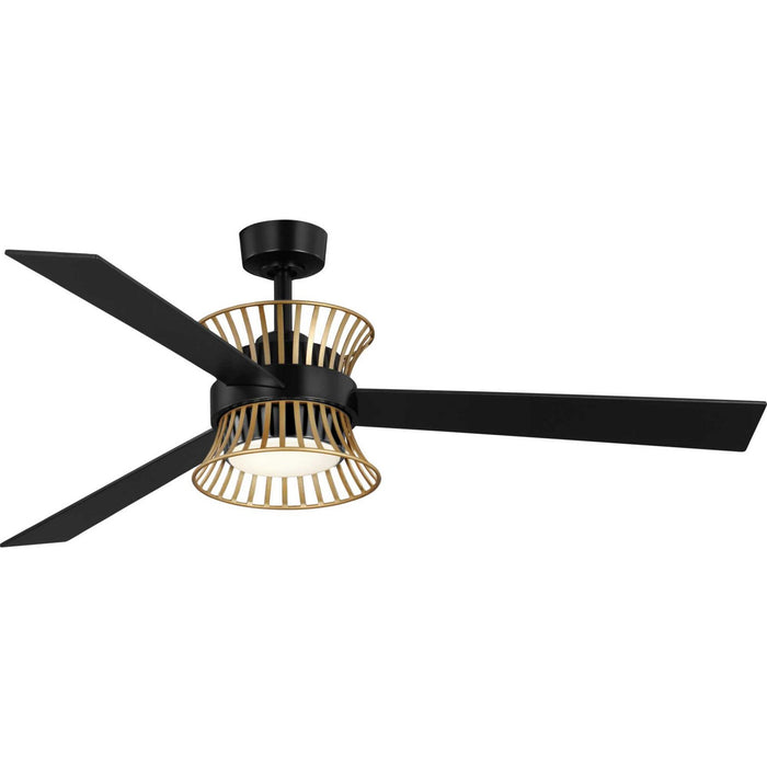 Progress Lighting P250110-31M-30 55" Ceiling Fan, Matte Black