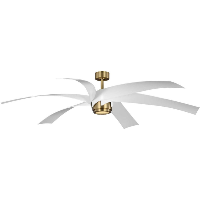 Progress Lighting P250113-163-30 72" Ceiling Fan, Vintage Brass