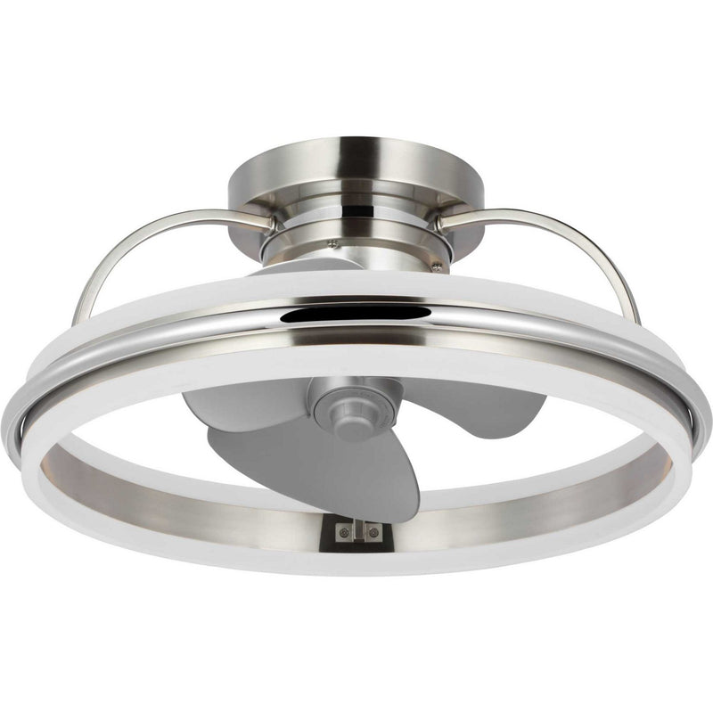 Progress Lighting P250116-009-30 Ceiling Fan, Brushed Nickel